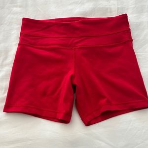 Lululemon Red Biker Shorts Size 6